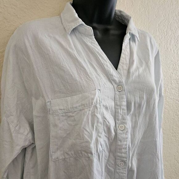 Thread & Supply Relaxed Fit Bella Wash Button Down Shirt - Picture 2 of 8